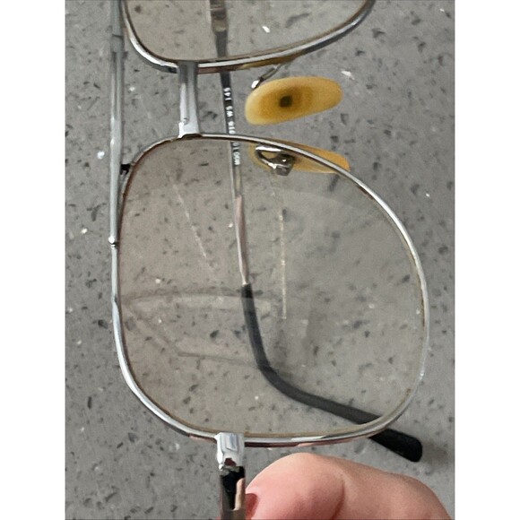 Viva Mod.1016 WS Eyeglasses Frames ONLY Silver Aviator Full Rim Frame 58-17-145 - Picture 13 of 14